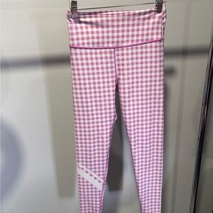 Peloton Pink Checkered Leggings